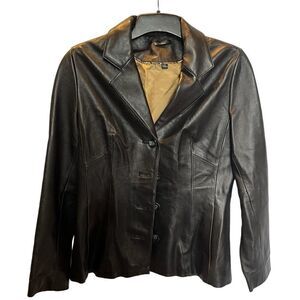 Wilsons Leather Women's Black Jacket Light Weight Size Medium